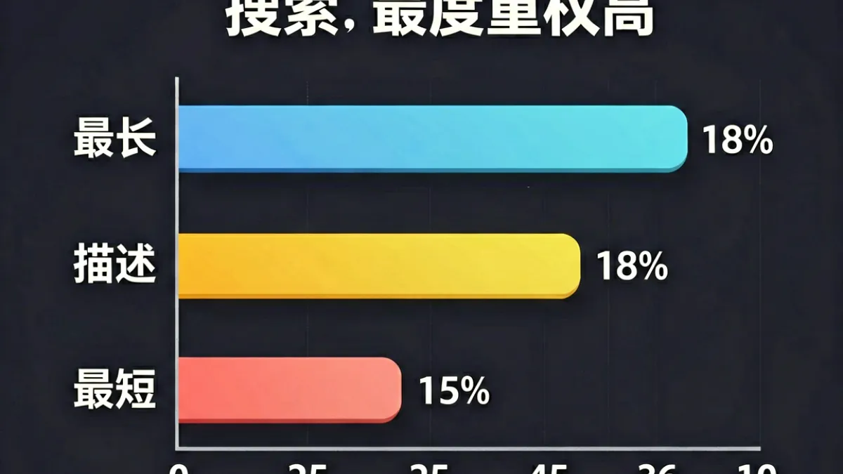 示意图展示p站视频搜索索引字段权重结构，包括标题、标签、描述三个字段的权重分布